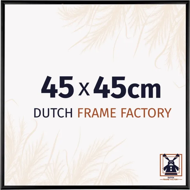 Dutch Frame Factory Fotolijst 45x45 cm - Aluminium - Zwart Hoogglans - Kampen