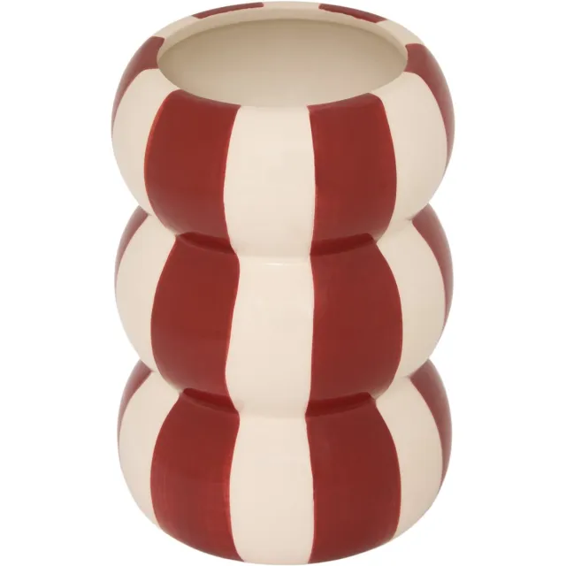 Atmosphera Neya Vaas - Ø11xH12cm - Rood