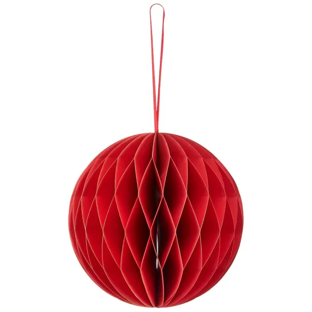 Gasper Kersthanger bal rood magneetsluiting Ø 15 cm
