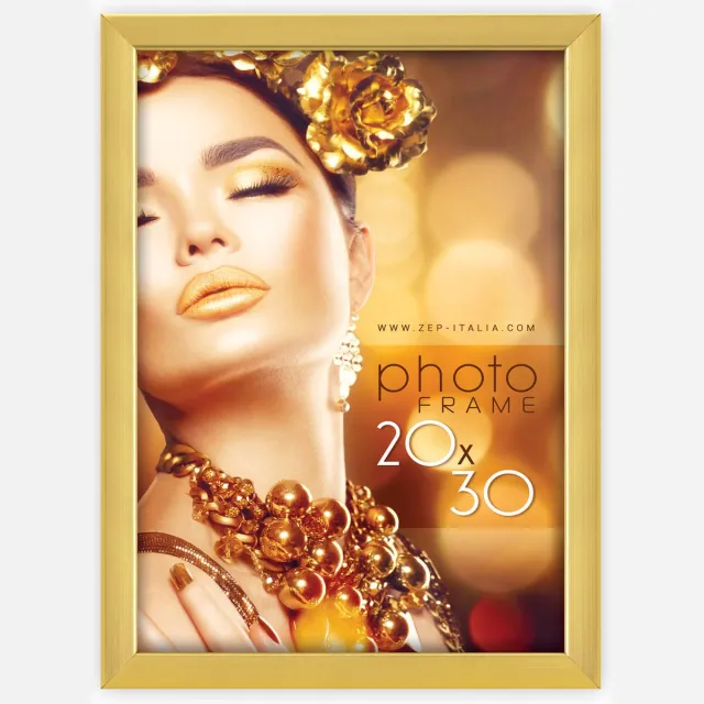 Zep Kunststof Fotolijst Wales Goud voor foto 20x30 - WT23G