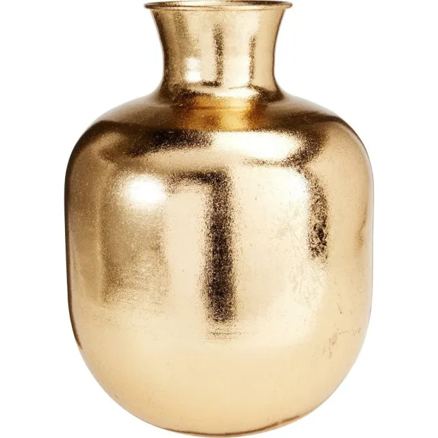 H&S Collection Vaas metaal goud 40 cm Goudkleurig