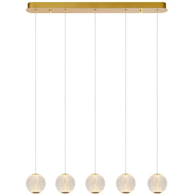 Lucide CINTRA - Hanglamp - LED Dimb. - 5x4,7W 2700K - Transparant