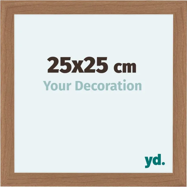 yd. Your Decoration - Fotolijst 25x25 cm - MDF - Notenhout Licht - Como