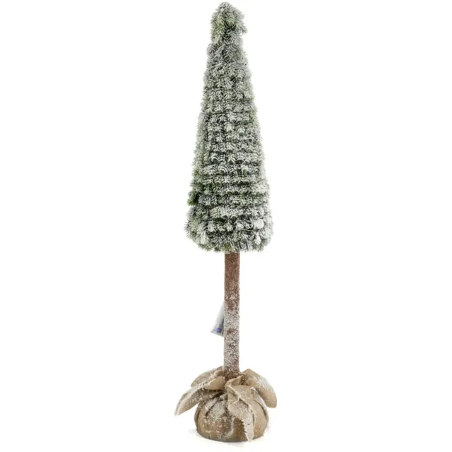 homebound by ky Kunst kerstboom Frost met LED 97cm bruin