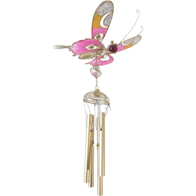 Buddhalife Windorgel Vlinder - Windgong - Windorgel Tuin Roze