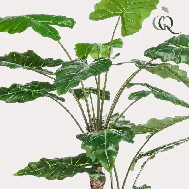 Green Harmony Plants Kunstplant - Alocasia - Olifantsoor - 180 cm Bruin