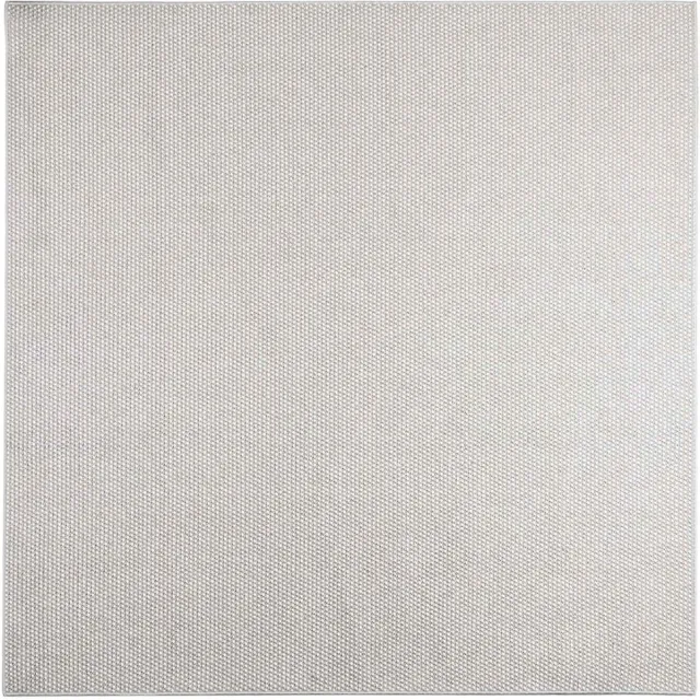 vidaXL Binnen - kleed - LUGO - Crème - en - Grijs - 200 - x - 200 - cm - Polyester Crème en grijs