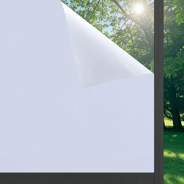 Imperatoris Zelfklevende Raamfolie – Matglas Raamfolie / Inkijkwerende Privacyfolie – Voor Ramen en Glazen Deuren – Screenprotector – Eenvoudig Aan te Brengen – 30x200cm white on both sides