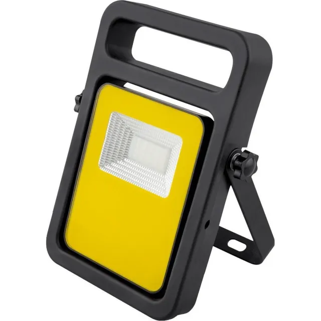 ABC-Led Oplaadbaare LED schijnwerper - IP44 - 700 Lumen - Koud Wit + Powerbank zwart