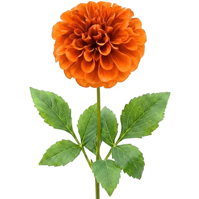 Clayre & Eef Kunstbloem Oranje Kunststof