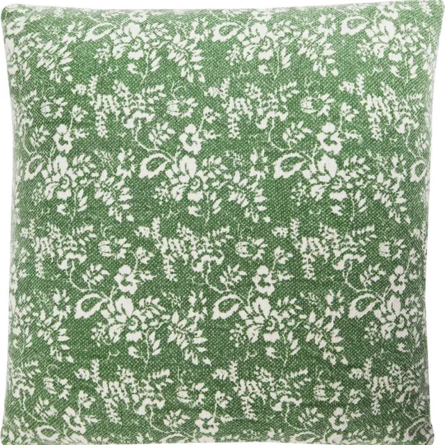 Linen & More Flower Garden Peppermint Groen Kussen | 60 X 60 | Sierkussen Voor Woonkamer Of Slaapkamer
