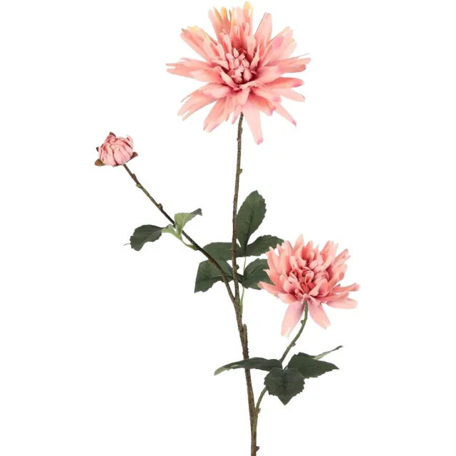Viv! Home Luxuries Dahlia - zijden bloem - roze - 95cm