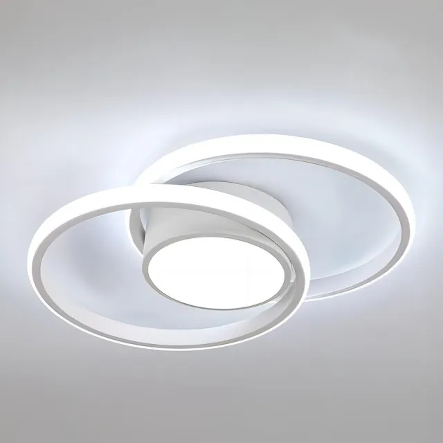 Haobosic Plafondlamp - 40 CM - Medium - 42 W - LED - 4800 LM - 6500 K - Koel Wit