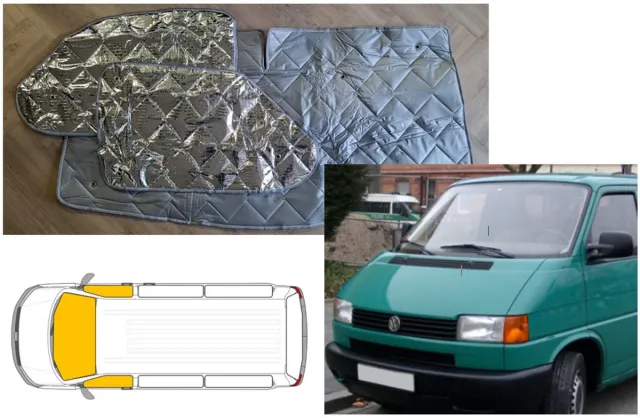 geschikt voor volkswagen t4 Raamisolatie Geschikt voor Volkswagen T4 raamisolatie voorzijde ramen 3 delige set VW T4 Voorzijde grijs