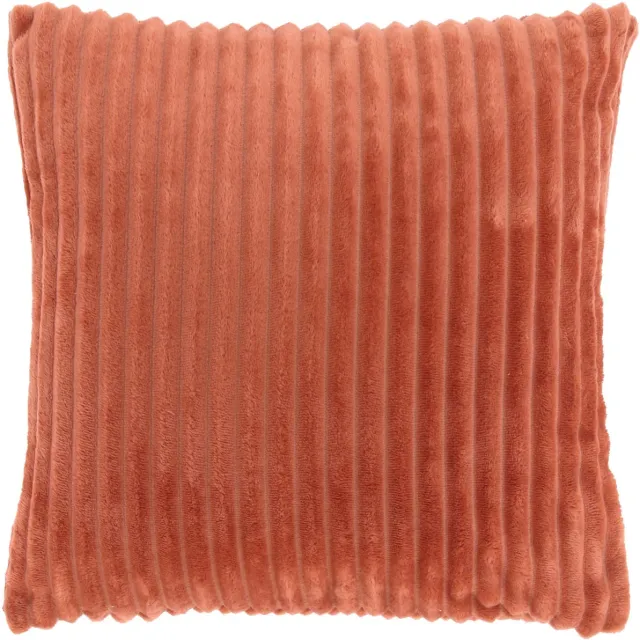 Unique Living DEZ - Sierkussen - 45x45 cm - Effen - Ribmotief Redwood