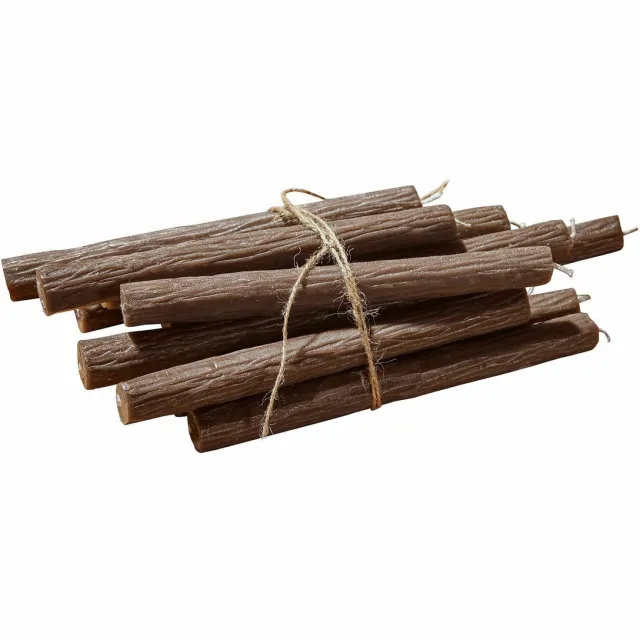 Loberon Kaars set van 12 Calviano bruin
