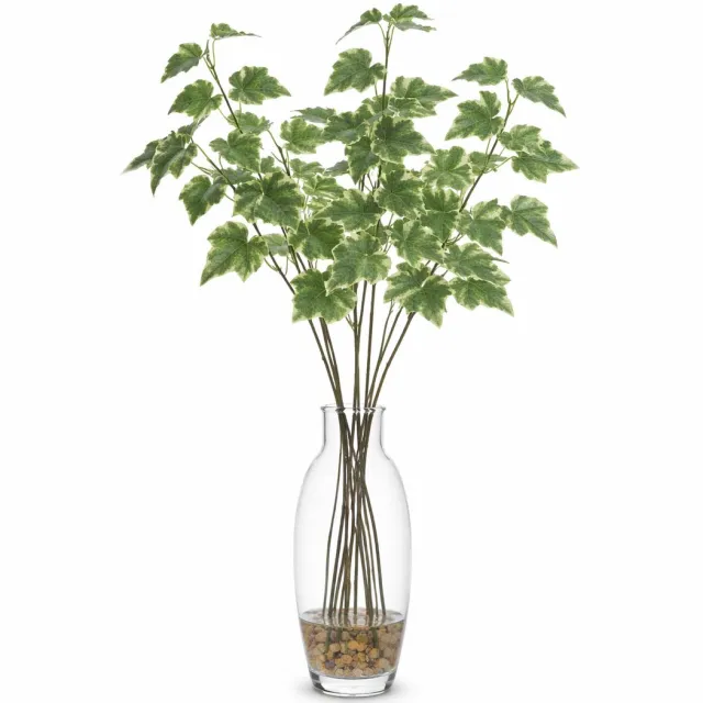 Bellatio Design Kunsttak / kunstbloem Hedera - 8x - 55 cm - lichtgroen - boeket opvulling bladlichtgroen