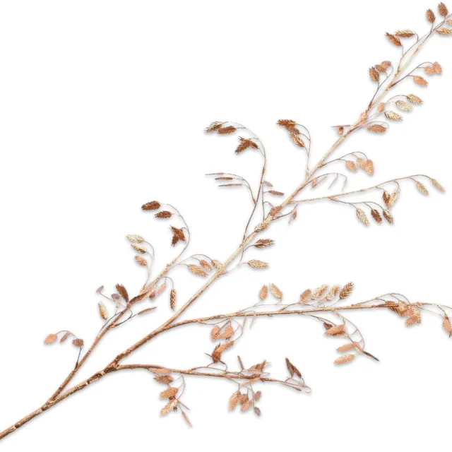Silk-ka Kunstbloem-Zijde Bloem Gras Tak Goud 115 cm