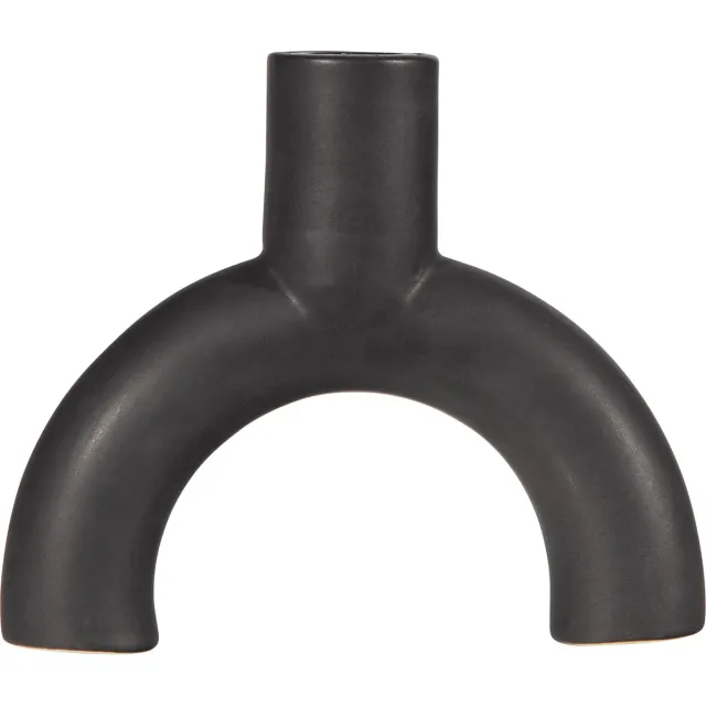 WOOOD Exclusive Jake Kandelaar Keramiek Zwart set van 2 Black