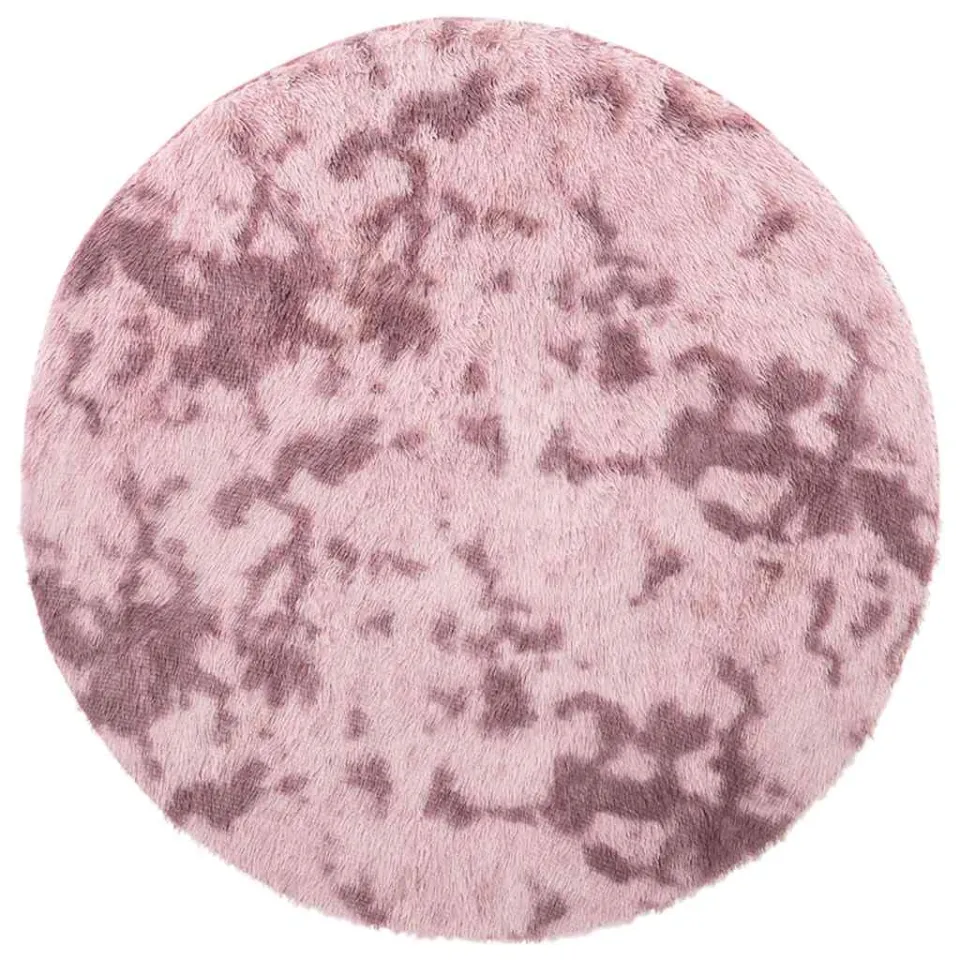 vidaXL Hoogpolig vloerkleed NAVARRA 100x100 cm polyester stoffig roze