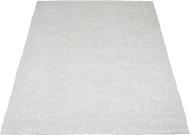 Veer Carpets Vloerkleed Mica 240 x 340 cm - Bouclé Design Vloerkleed in Scandinavische / Japandi Stijl Wit