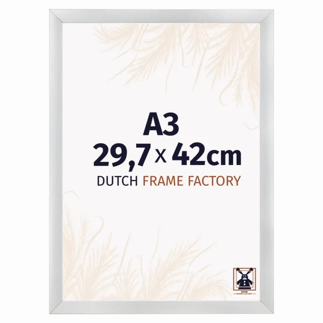 Dutch Frame Factory Fotolijst A3 29,7x42 cm - MDF - Zilver Mat - Praag