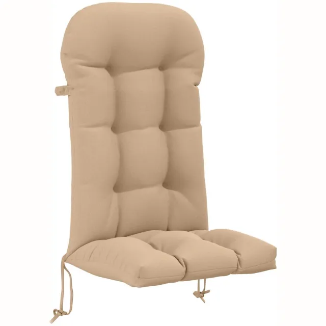 vidaXL Kussen - voor - Adirondack-stoel - PUTTEN - 100% - Polyester - Zand