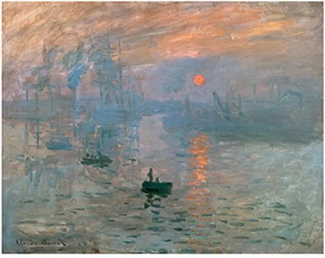 PGM Kunstdruk Claude Monet - Impression (Sonnenaufgang) 80x60cm Divers
