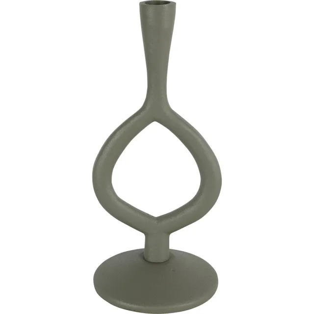 Decostar Countryfield - Kandelaar - Kaarsenhouder - Levie - Groen - L - 27cm