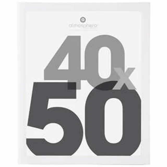 Atmosphera Fotolijstje Olympus - voor een foto van 40 x 50 cm - wit - Kunststof/glas - Klassieker