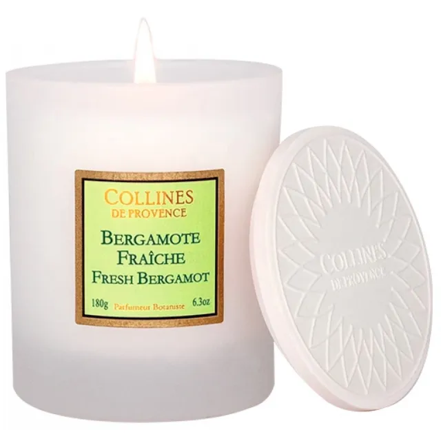 Collines de Prov Collines de Provence Les Naturelles Geurkaars 180 g (Geur : Verse Bergamot) wit