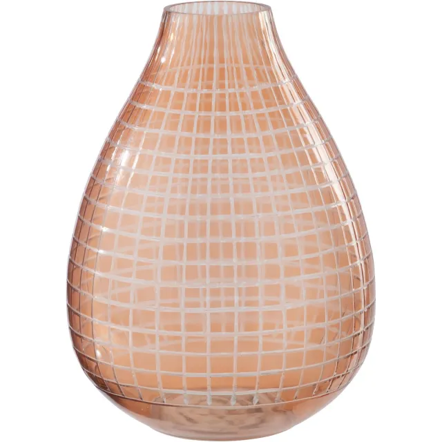 J-Line vaas - glas - oranje