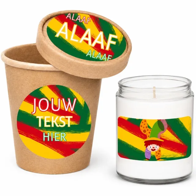 Memories Are Timeless Gepersonaliseerd Carnaval Cadeau met Kaars - Eigen Tekst - Kaars 50 Branduren