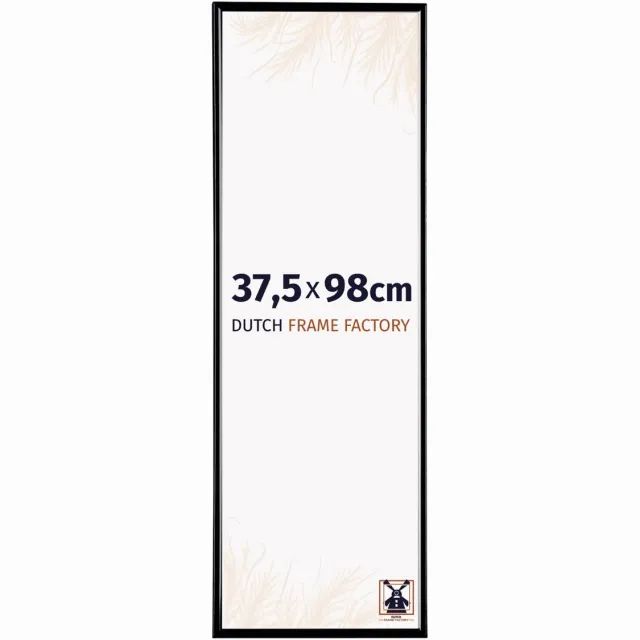 Dutch Frame Factory Fotolijst 37,5x98 cm - Kunststof - Zwart Hoogglans - Easy
