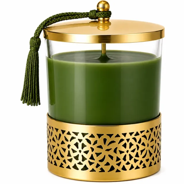 The Style Of Morocco Geurkaars Sinaasappel & Kaneel – Copper Flame – The Style Of Morocco groen