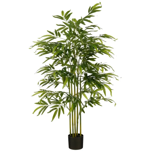 Mica Decorations Bamboe Kunstplant in Pot - H150 x Ø60 cm - Groen
