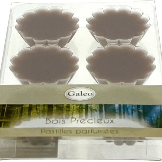 Galileo Wax Melt - Geurchips - Hout Natuur - 12 stuks (2 doosjes) bruin