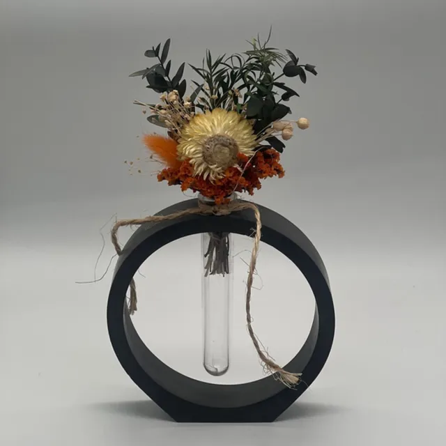KV designs Droogbloemen houder - complete set - Z3 Zwart - 3