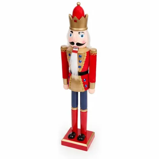 Ruhhy Decoratieve Houten Notenkraker 30 cm - Klassieke Kerstfiguur divers