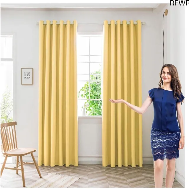 RFWR Verduisteringsgordijnen met Ringen - 120 x 80 cm - Ideaal voor Privacy en Zonwering Dark