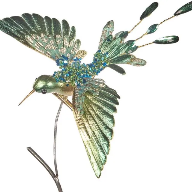 Goodwill Kerstbal Vogel-Kolibrie op Klip Groen