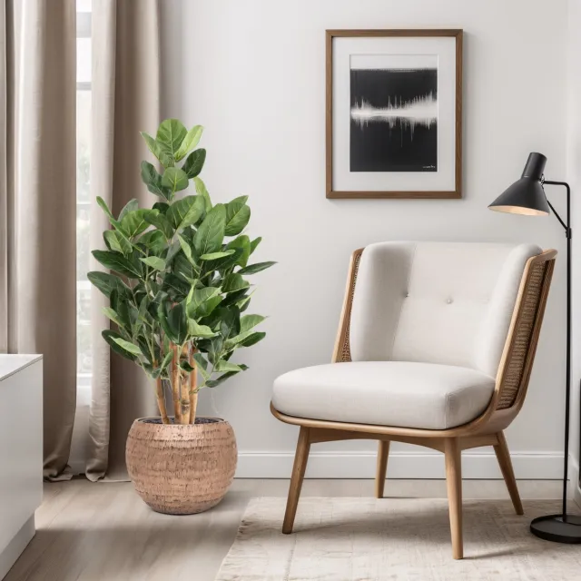 maxifleur Kunstplanten Ficus Audrey Kunstboom Deluxe 120cm Groen