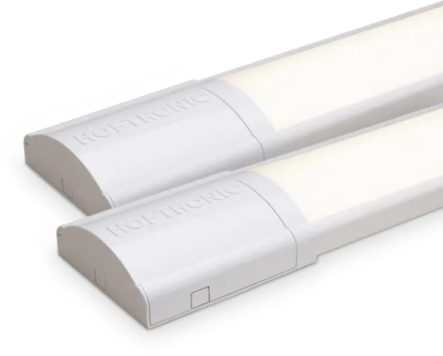 HOFTRONIC Set van 2 LED Batten 120cm – 40W 5600lm – 4000K neutraal wit – Koppelbaar – Flikkervrij – IP20