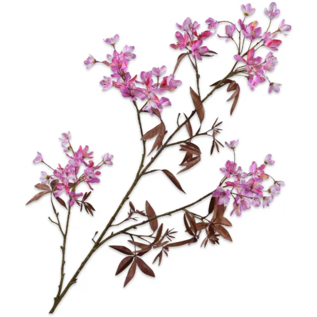 Silk-ka Kunstbloem-Zijde Bloemen Bloesem tak Lavendel-Roze 108 cm
