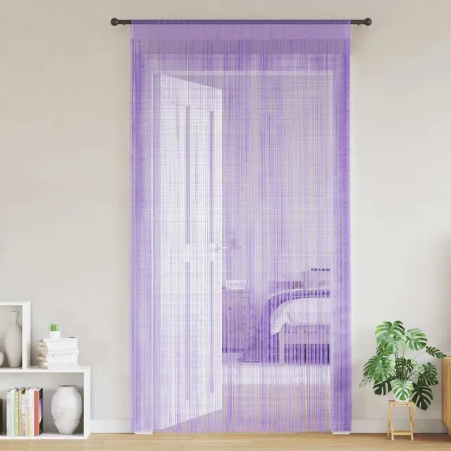 vidaXL Koordgordijnen 2 st paars 140x250 cm