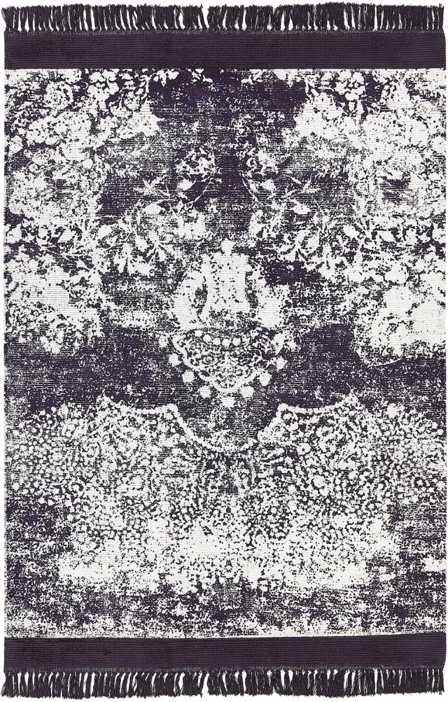 Beliani AKARSU - Vloerkleed - Wit - 160 x 230 cm - Viscose