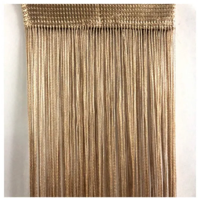 Inf Gordijngordijnen met franjes 100x200 cm 1 paar Champagne