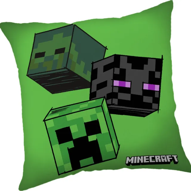 Minecraft Sierkussen The Mobs - 40 x 40 cm - Polyester Groen