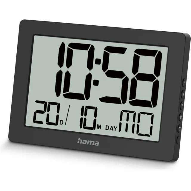 Hama wandklok- Ko Tao- Digitaal- Zwart