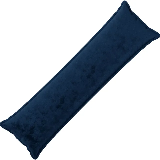 vidaXL Dekenkussen - HOUTEN - Marineblauw - 40 - x - 145 - cm - Flanel